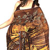 Digital Print Georgette Saree With Sequins Embroidery