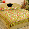 Pure Cotton Hand Block Tulip Print Bedsheet