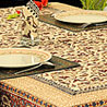 Hand Block Printed Table Cover with 6 Napkins