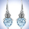Diamond & Aquamarine Earring