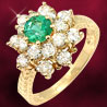 Diamond & Emerald Ring