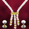 Jagdamba Three Drop Pearl Set