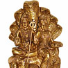 Antique Brass Shankar Parvati with Naga